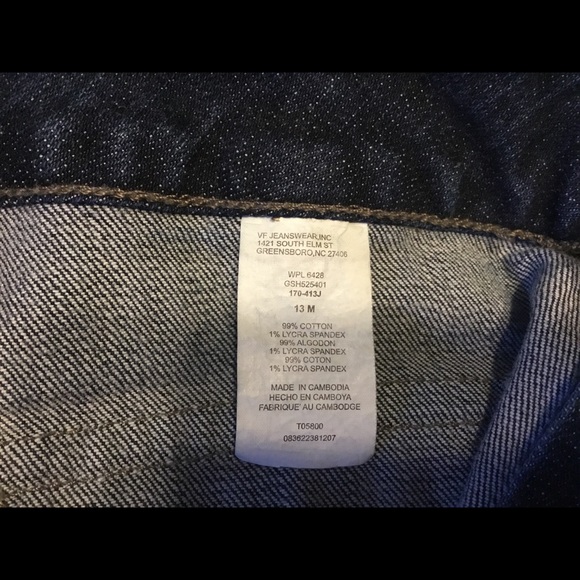 VF JEANSWEAR Junior Jeans Sz 13 - Picture 5 of 6